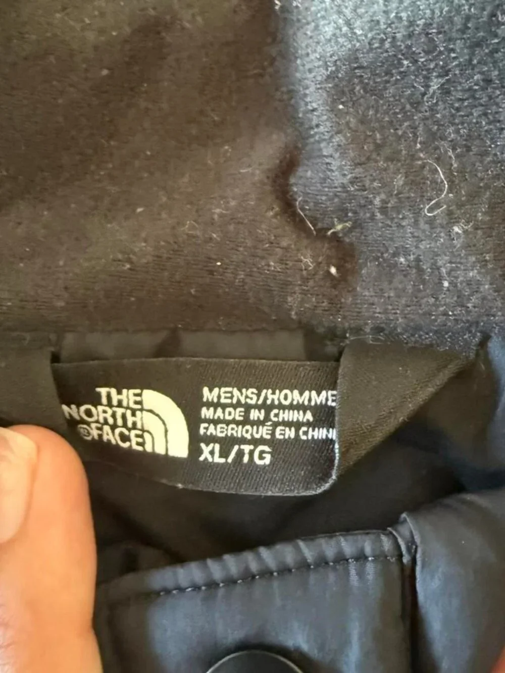 The North Face harway gray puffer vest